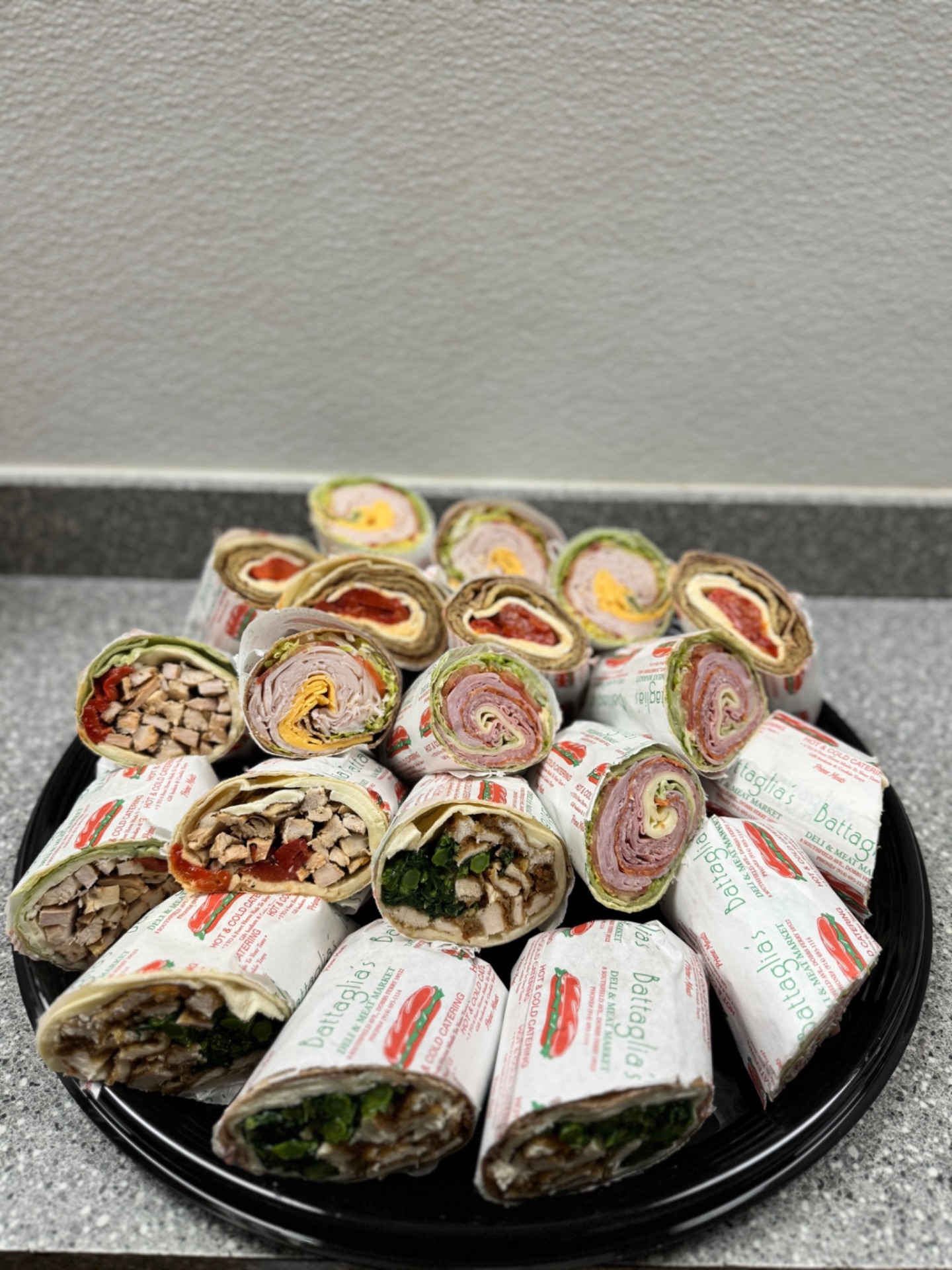 Battaglia's assorted sandwich wrap platter