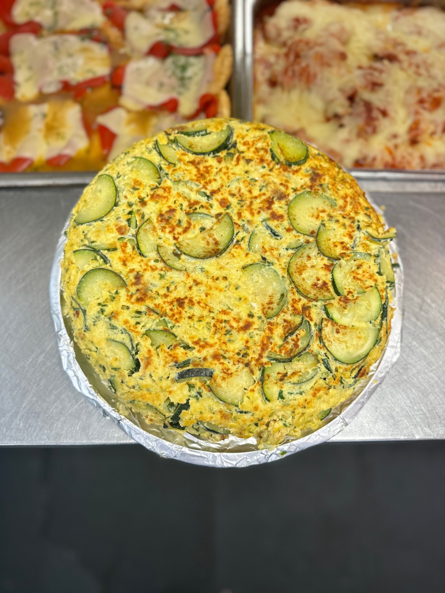 Baked zucchini frittata