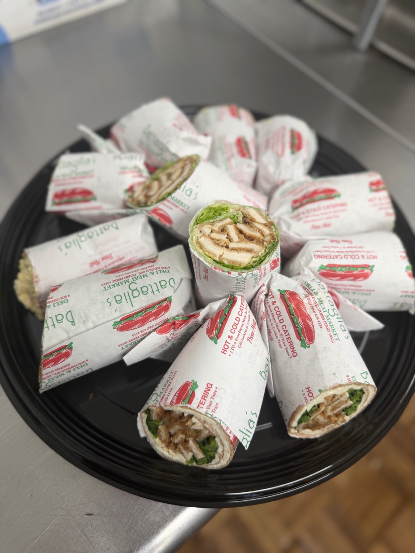 Battaglia's catering wrap platter